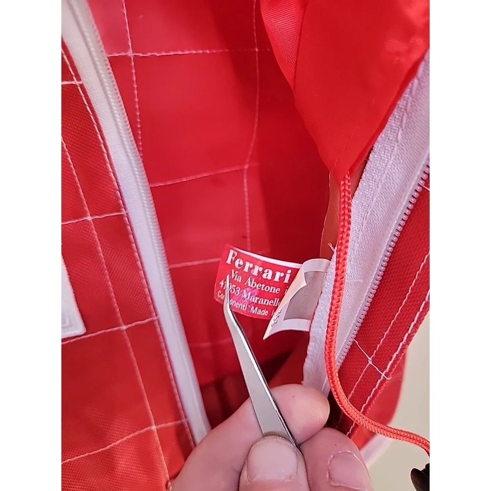 Scuderia Ferrari F1 Backpack Red Shell Vodafone Racing School Book Bag